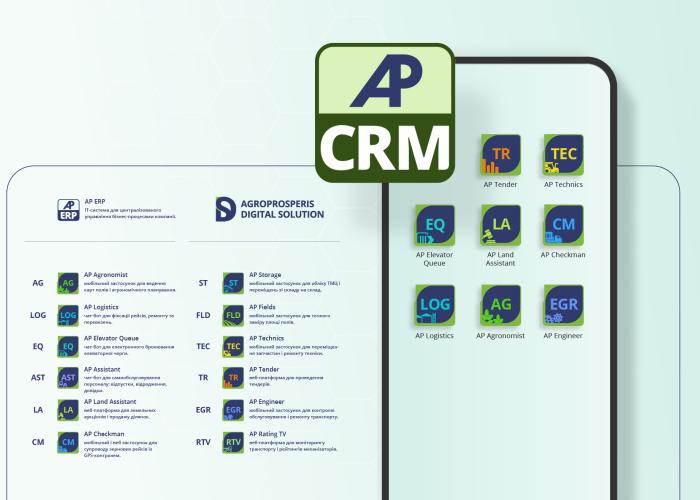 Додавання AP CRM до наявного списку продуктів